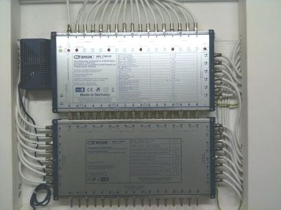 Multischalter-Installation für 24 Teilnehmer